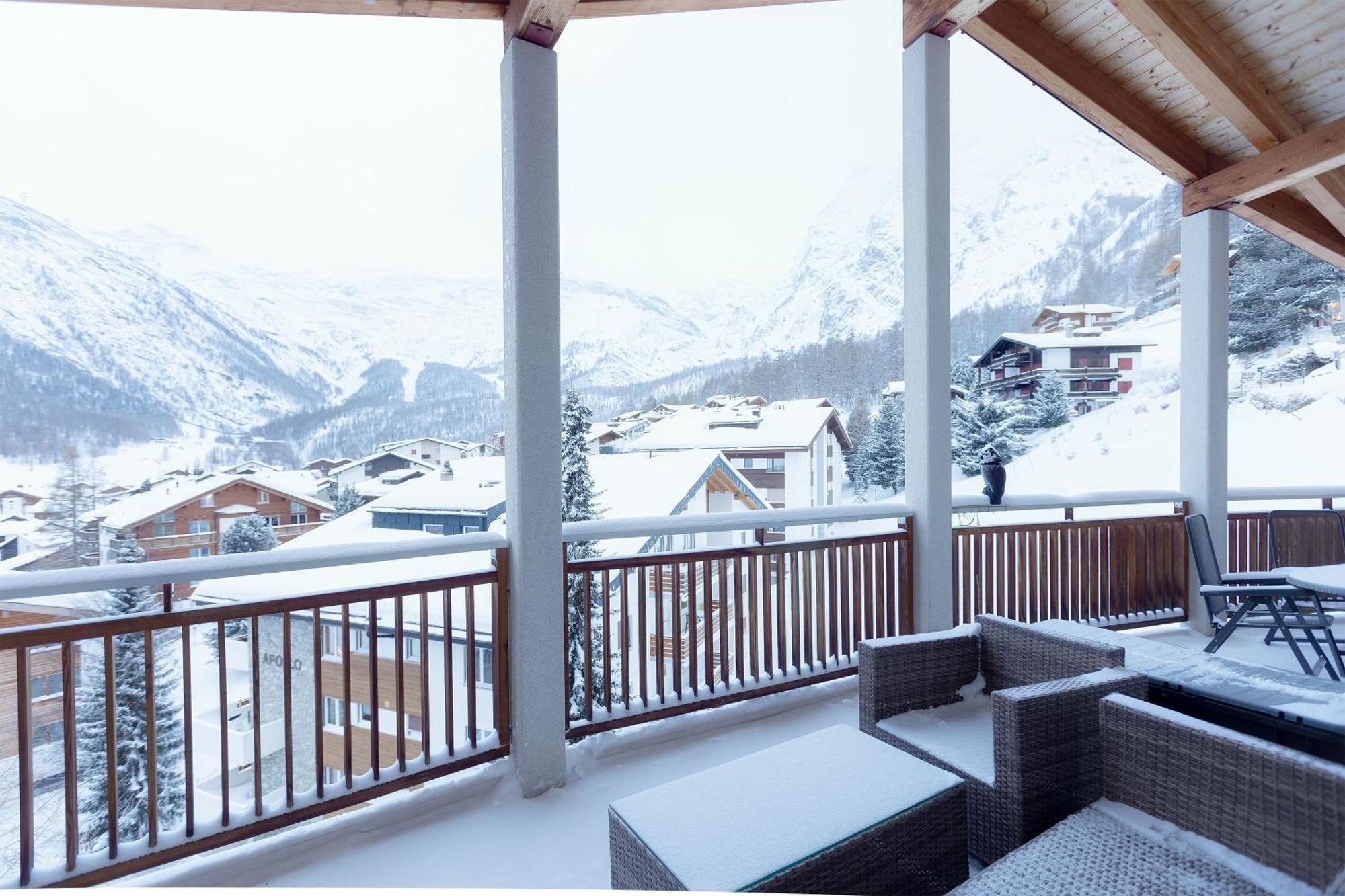 Victoria'S Home - Luxurious Penthouse Saas-Fee Exterior foto